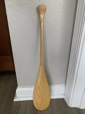 Vintage Ash Wood Souvenir Canoe Paddle- 20  X 3 1/2  • $12