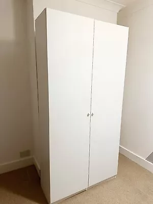 IKEA PAX/FORSAND Wardrobe - 2 Door - 4 Hanging Rails 3 Drawers - White - VGC+ • £60