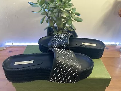 $89.95 • Buy Paloma Barcelo Black Studded Sandals Size 40. US 9