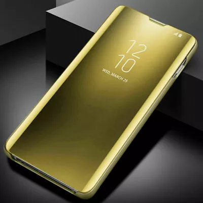$11.93 • Buy For Samsung Galaxy S23 S22 S21/S20/S10/S9+Note Clear S-View Mirror Flip Case