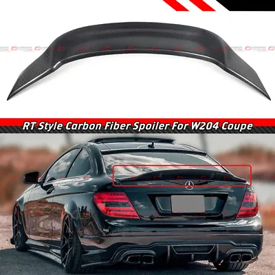 For 11-15 Mercedes Benz W204 2dr Coupe R Style Carbon Fiber Kick Trunk Spoiler • $159.99