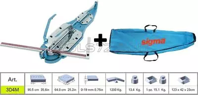 £493.29 • Buy Tile Cutter Machine Manual Push Handle Sigma 3d4m Cutting 90,5 Cm + Case 43d2
