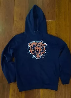 Chicago Bears Blue Hooded Sweatshirt NFL Apparel Small - Perfect Conditon • £9.99