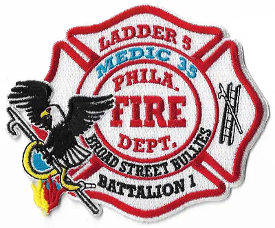 $6.95 • Buy Philadelphia Ladder 5 Medic 35 Batt 1 Broad Street Bullies NEW Fire Patch