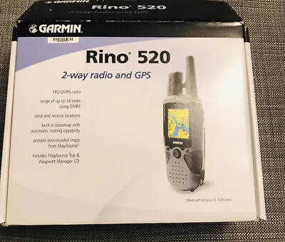 Garmin Rino 520 Gps 2 Way Radio Bundle  Free Shipping New Other Read • $289.49