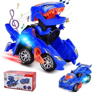 Transforming Dinosaur Car With Lights And Sounds Colors May Vary On Box New • $14.99