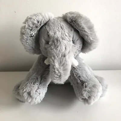 Tesco F&F Grey Elephant Soft Toy Plush Comforter Baby Toy 7  Tall • £2.99