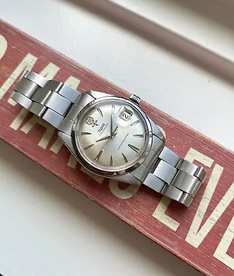 Vintage 60s Tudor Oysterdate Manual Wind Silver Rose Dial Oyster 34mm Watch • $2699.99