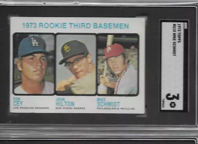 1973 TOPPS MIKE SCHMIDT ROOKIE BASEBALL CARD #615 SGC3  Just Graded • $130