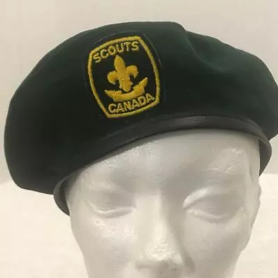 Vintage Scouts Canada Green Uniform Beret ~ 1986 - 1991 • $7.28