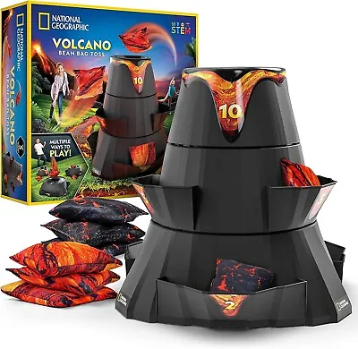 National Geographic Volcano Bean Bag Toss Stackable Set Durable STEM Outdoor • $44.15