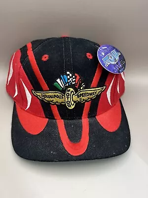 NOS Indy 500 Vintage SnapBack/Hat Indianapolis Motor Speedway Top Of World Tags • $24.99