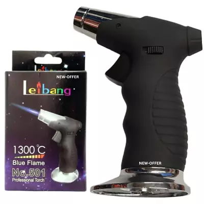 £13.99 • Buy Black Blow Torch Butane Gas Micro Blow Lighter Welding Soldering Refillable Tool