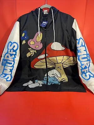 The Smurfs Lightweight Windbreaker Jacket Adult Size Medium. NWT • $37.99