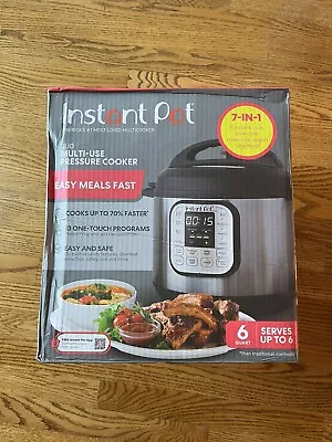 Instant Pot 6qt 7-in-1 Slow Cooker DUO 60 V4 BRAND NEW • $75