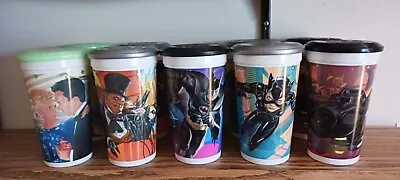 Batman Returns McDonalds Collector Cups 1992  Set  5 Different Cups With Doubles • $35