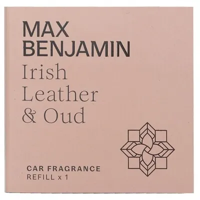 NEW Max Benjamin Car Fragrance Refill - Irish Leather & Oud 1pc Home Scent • $11.24