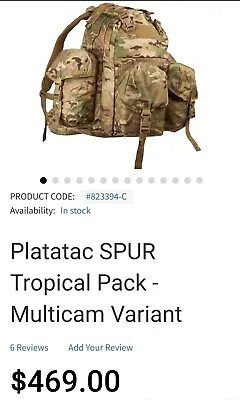 3 Day Assault Pack Multicam!Platatac!  • $300