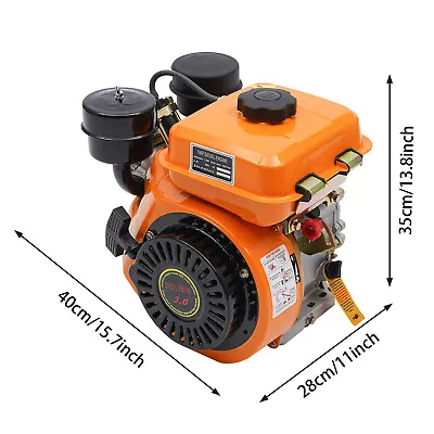 4 Stroke Diesel Engine Single Cylinder Air-cooling Manual Start Small Motor New • $197.60