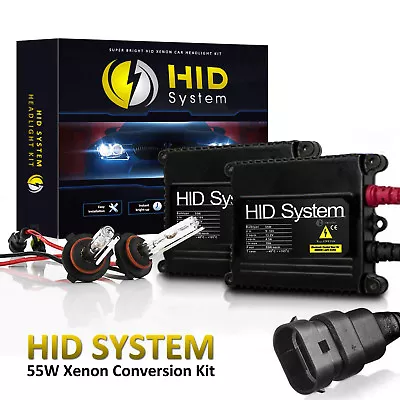 HidSystem Xenon Lights Slim 55W HID Kit For H1 H3 H4 H7 H10 H11 H13 9006 9004 90 • $15.55