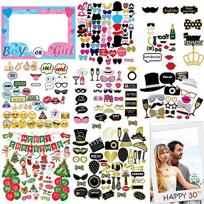 $8.48 • Buy Birthday Party Photo Booth Props Funny Hen Moustache Selfie Wedding Photography