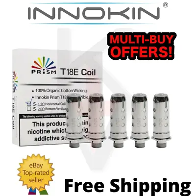 INNOKIN T18E COILS / T22E GENUINE Prism Endura Vape Coil Heads 1.5ohm (pk 5) UK • £6.99