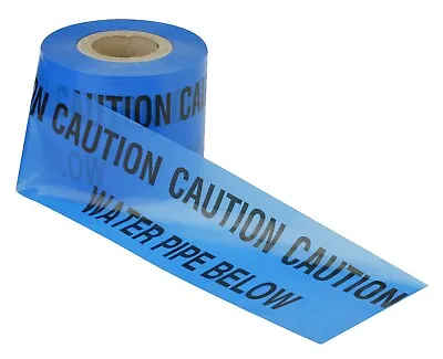 Water Pipe Utility Cable Marker Tape Underground Services Dig Danger Ducting  • £4