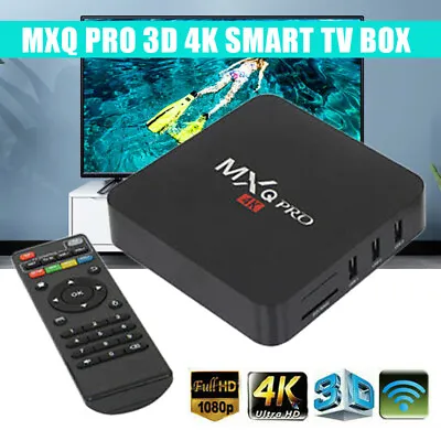 £22.69 • Buy MXQ Pro SMART TV BOX Android 8.1 4K WiFi Quad Core HD 3D Media Player HDMI