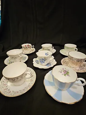 Vintage Royal Seagrave English Bone China Teacup And Saucer Sets • $10