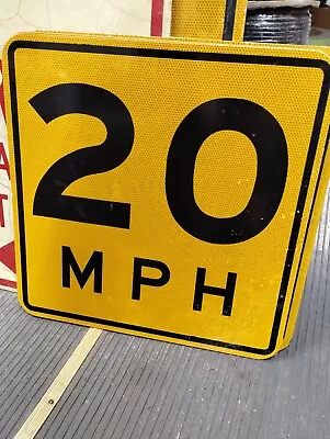 20 MPH Speed Limit Metal Reflective Street Traffic Road Sign 18 X18  • $35.95