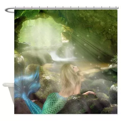 CafePress Mermaid Cave Decorative Fabric Shower Curtain (69 X70 ) (916251810) • $73.99