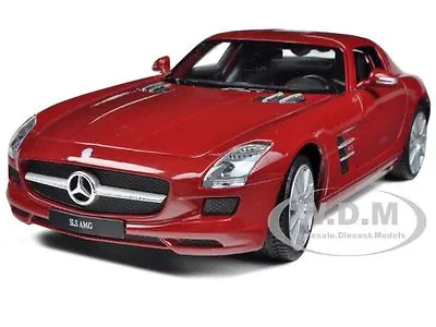Mercedes Sls Amg Red 1:24 Diecast Model Car By Welly 24025 • $17.49