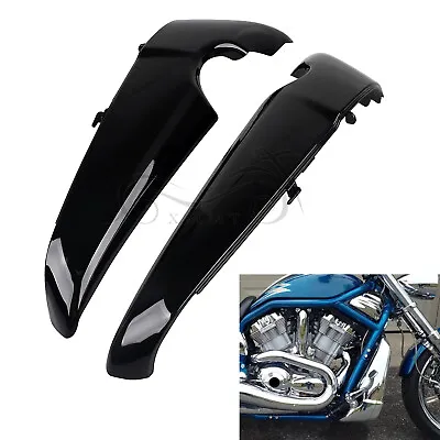 $113.03 • Buy Gloss Black Radiator Side Covers Shrouds For Harley V Rod VRSC 01up VRSCAW VRSCX