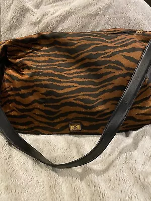 Vintage Designer Moschino Animal Print Shoulder Bag Purse Crossbody Couture • $89.99