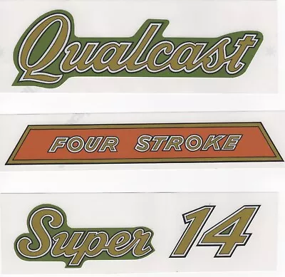 Qualcast Super 14 'Four Stroke' Vintage Mower Repro Decals • $12.50