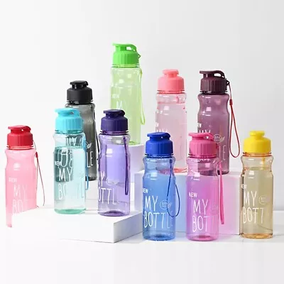 650ml Portable Sports Water Straw BPA Free Leakproof Gym Bottle Drink Mug❤Unisex • £4.11