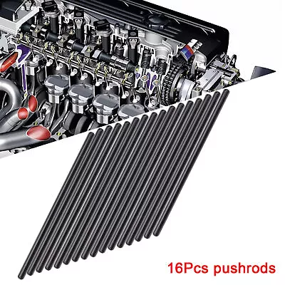 16pc LS 5/16  Hardened 7.400  Pushrods For GM LS1 LS3 4.8L 5.3L 5.7L 6.0L 6.2L • $39.99