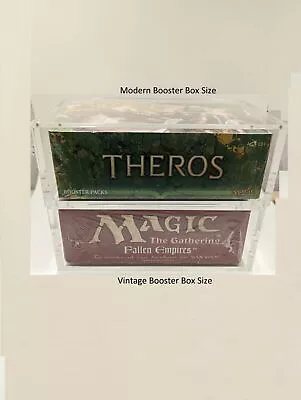 Vintage Magic Booster Box Magnetic Acrylic Case Storage Display MTG Case • $29.99