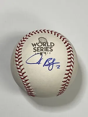 ALEX BREGMAN Signed Autograph 2017 World Series Baseball Houston Astros MLB Holo • £188.02