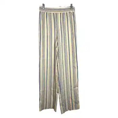 NWT  ZARA Cream Blue Flowing Striped Trousers     Size:  XS • $17.50