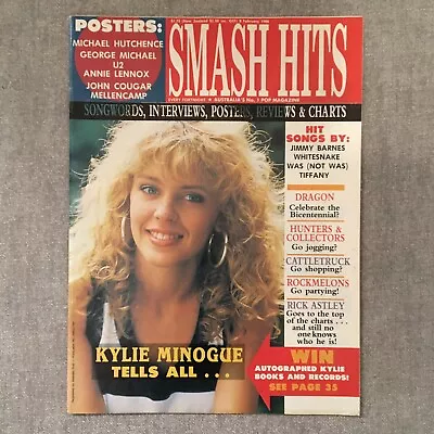 Smash Hits Magazine ~ 8 Feburary 1988 ~ Kylie Minogue John Mellencamp U2 • $24.99