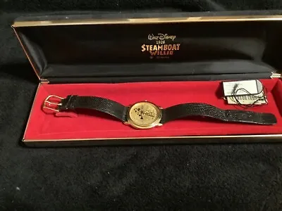 SEIKO Disney MICKEY MOUSE STEAMBOAT WILLIE Watch-RARE-Limited Edition • $275