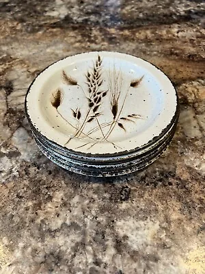 Wedgwood Midwinter Wild Oats Stonehenge 7  Bread Plates Set Of 5 Oven To Table • $34.99