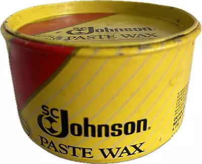 SC Johnson Paste Wax 16 Oz Partial Tin Original Formula 50% USED Discontinued • $34.99