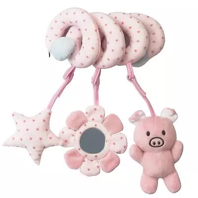 Baby Pram Crib Activity Spiral Plush Toys Infant Baby Stroller Toy Car Seat • £8.88