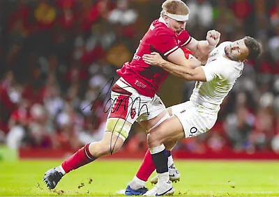 Aaron Wainwright - Wales Rugby - Signed A4 Photo • £35