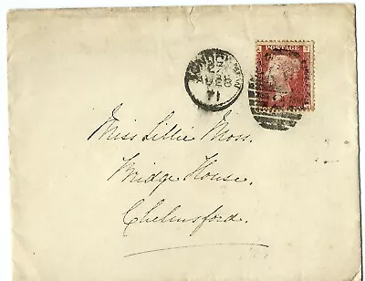 QV Cover Franked 1d Red Plate 123 Cancelled London NW2 To Chelmsford 1871 • £3.49