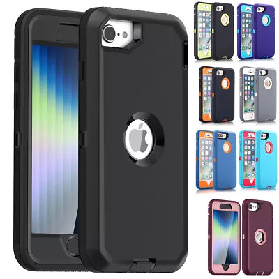 For IPhone 6s 7 8 Plus SE 2020/2022 Case Heavy Duty Shockproof Tough Hard Cover • $10.99