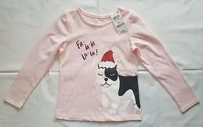 Epic Threads Little Girls Pink Dogwood Holiday Long Sleeve Shirt 6 • $10.59