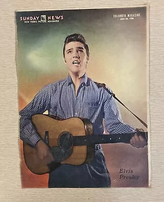 Elvis Presley June 24 1956 Sunday News Large Cover Page • $19.99